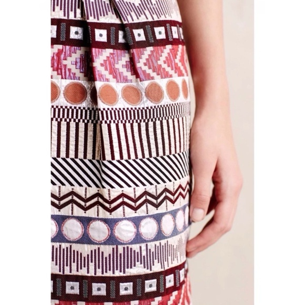 Anthropologie Glistened Geo Mini Skirt by Nomad Morgan Carter 💞 - Picture 2 of 7